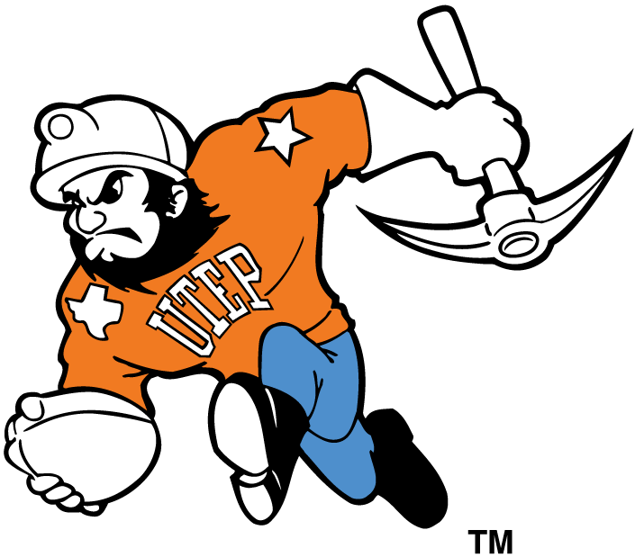 UTEP Miners 1992-2003 Mascot Logo 01 iron on paper